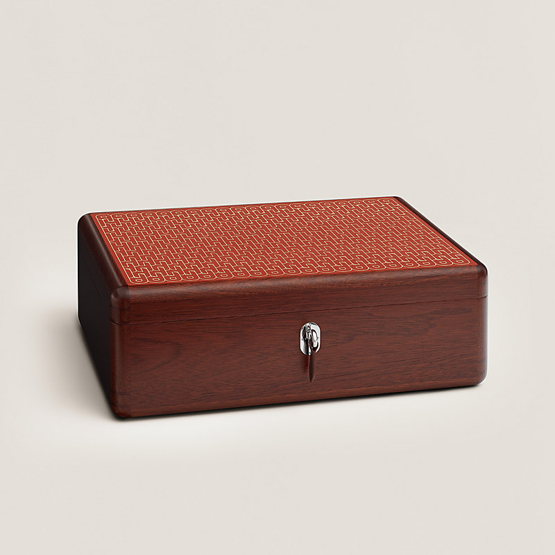 Casaque Metamorphose d'H watch and cufflink box | Hermès UK